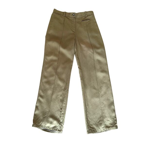 Club Monaco Flawless Trouser Pants SIZE 6 Khaki Olive Office Chic Designer $198 - Picture 5 of 9